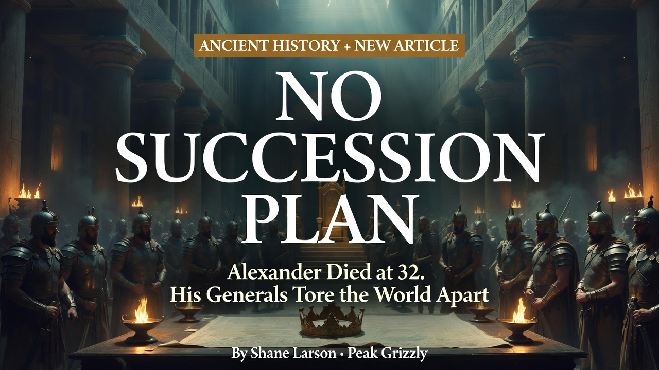 Alexander the Great Died at 32 With No Succession Plan. What Happened Next Was Worse Than the Conquests.