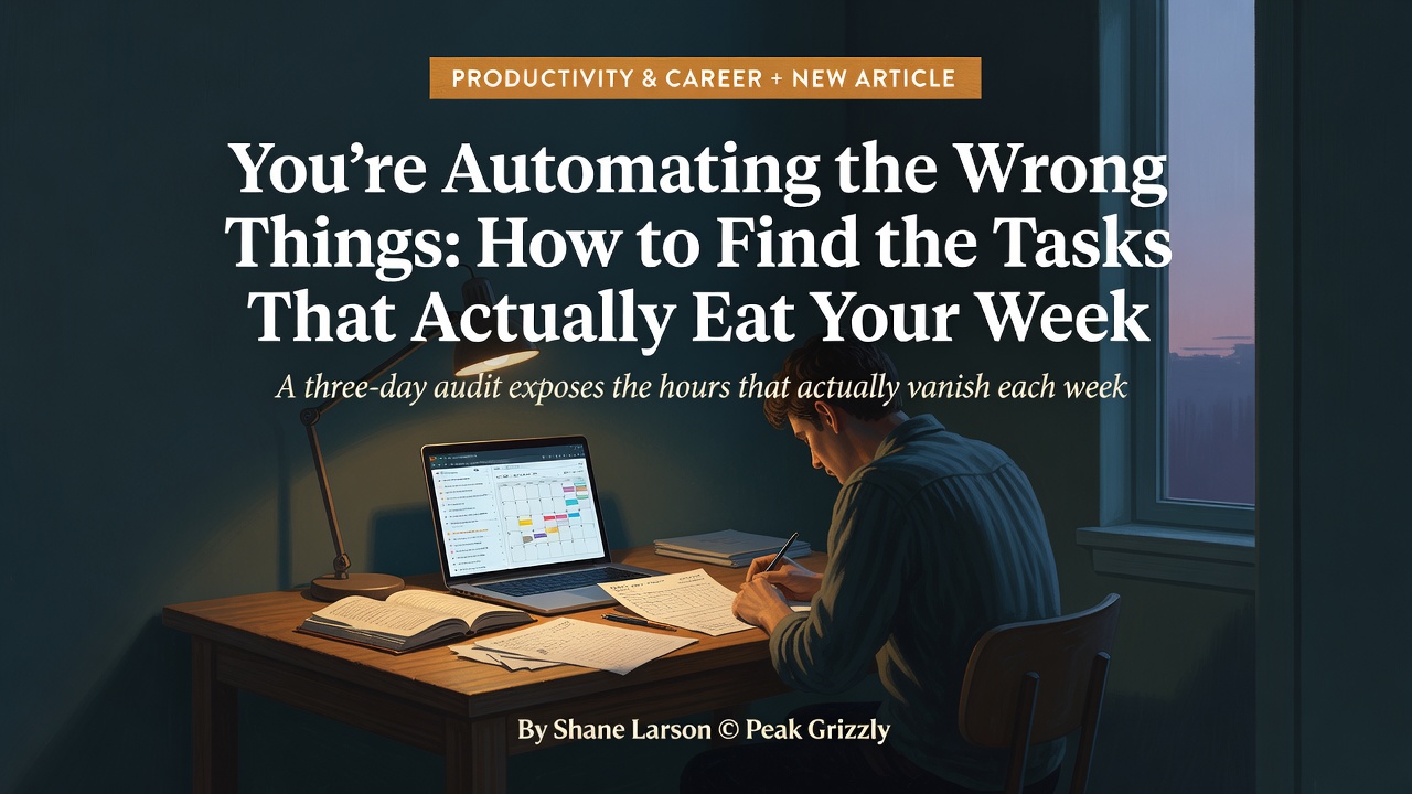 You're Automating the Wrong Things: How to Find the Tasks That Actually Eat Your Week