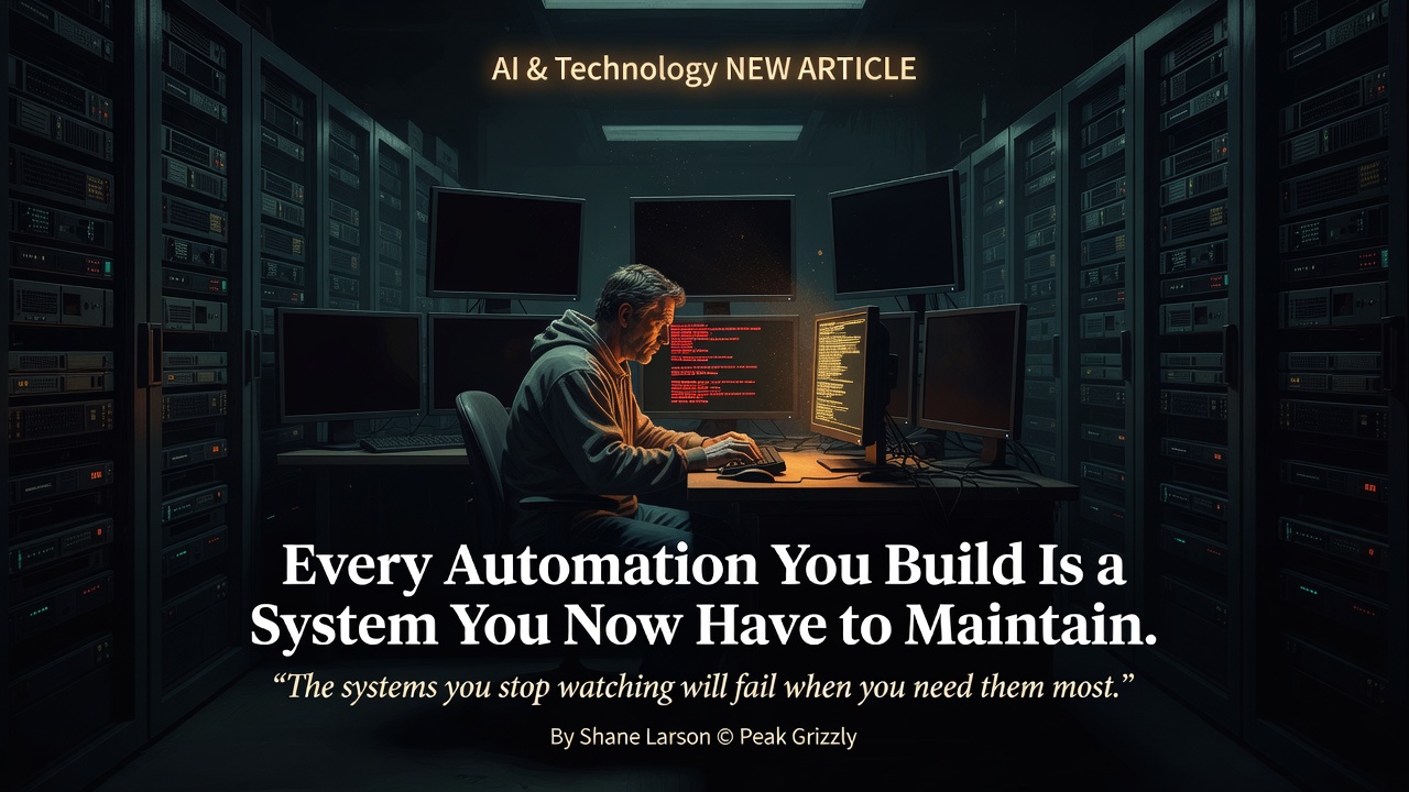 Every Automation You Build Is a System You Now Have to Maintain