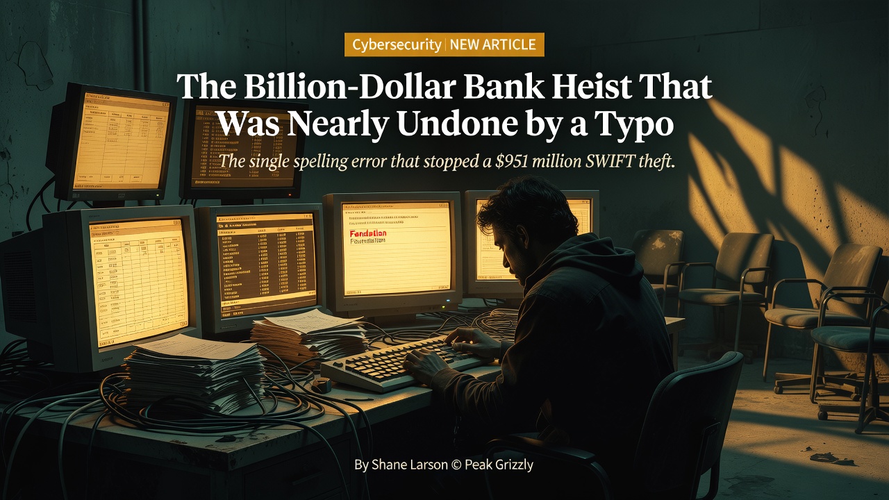 The Billion-Dollar Bank Heist That Was Nearly Undone by a Typo