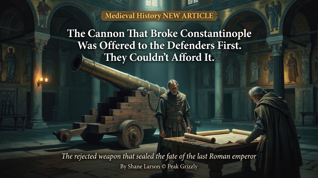 The Cannon That Broke Constantinople Was Offered to the Defenders First. They Couldn't Afford It.