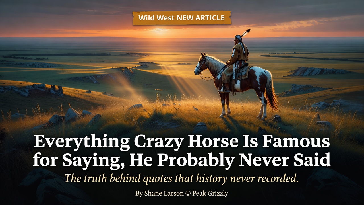 Everything Crazy Horse Is Famous for Saying, He Probably Never Said