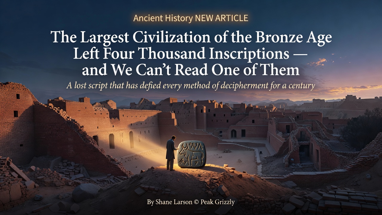 The Largest Civilization of the Bronze Age Left Four Thousand Inscriptions — and We Can't Read One of Them