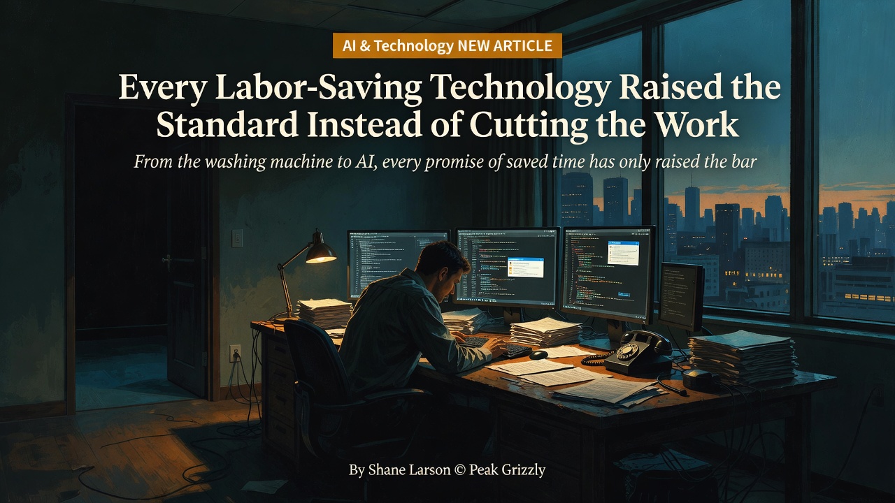 Every Labor-Saving Technology Raised the Standard Instead of Cutting the Work