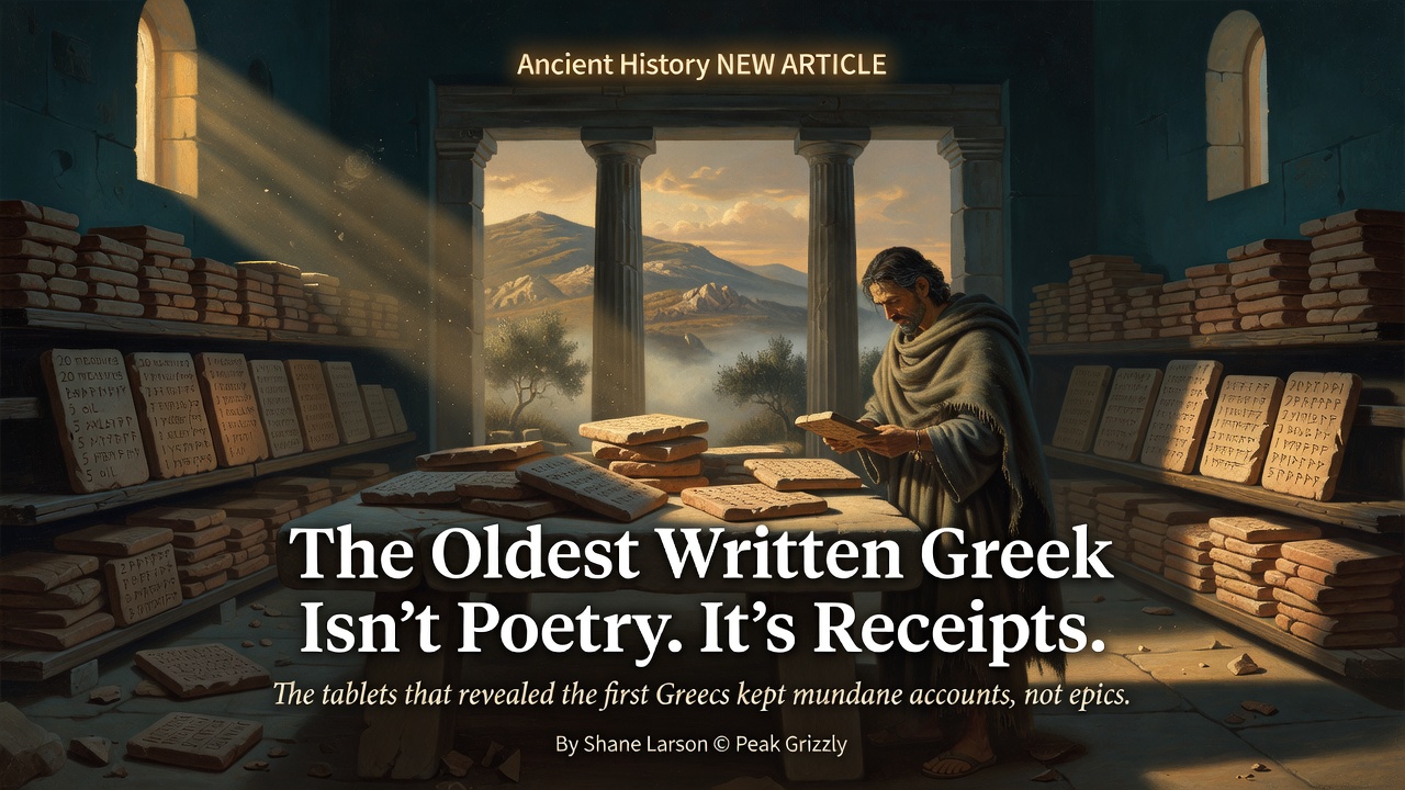 The Oldest Written Greek Isn't Poetry. It's Receipts.
