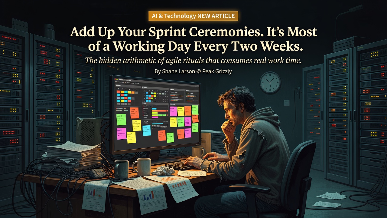 Add Up Your Sprint Ceremonies. It's Most of a Working Day Every Two Weeks.