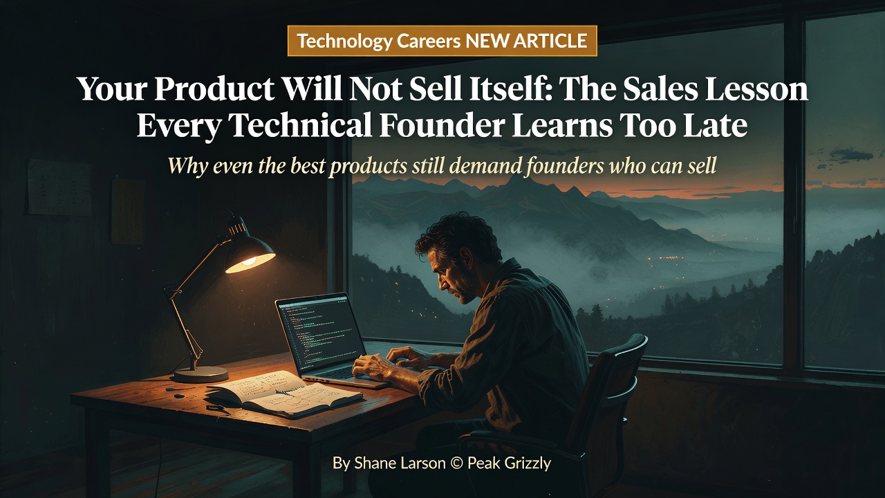 Your Product Will Not Sell Itself: The Sales Lesson Every Technical Founder Learns Too Late