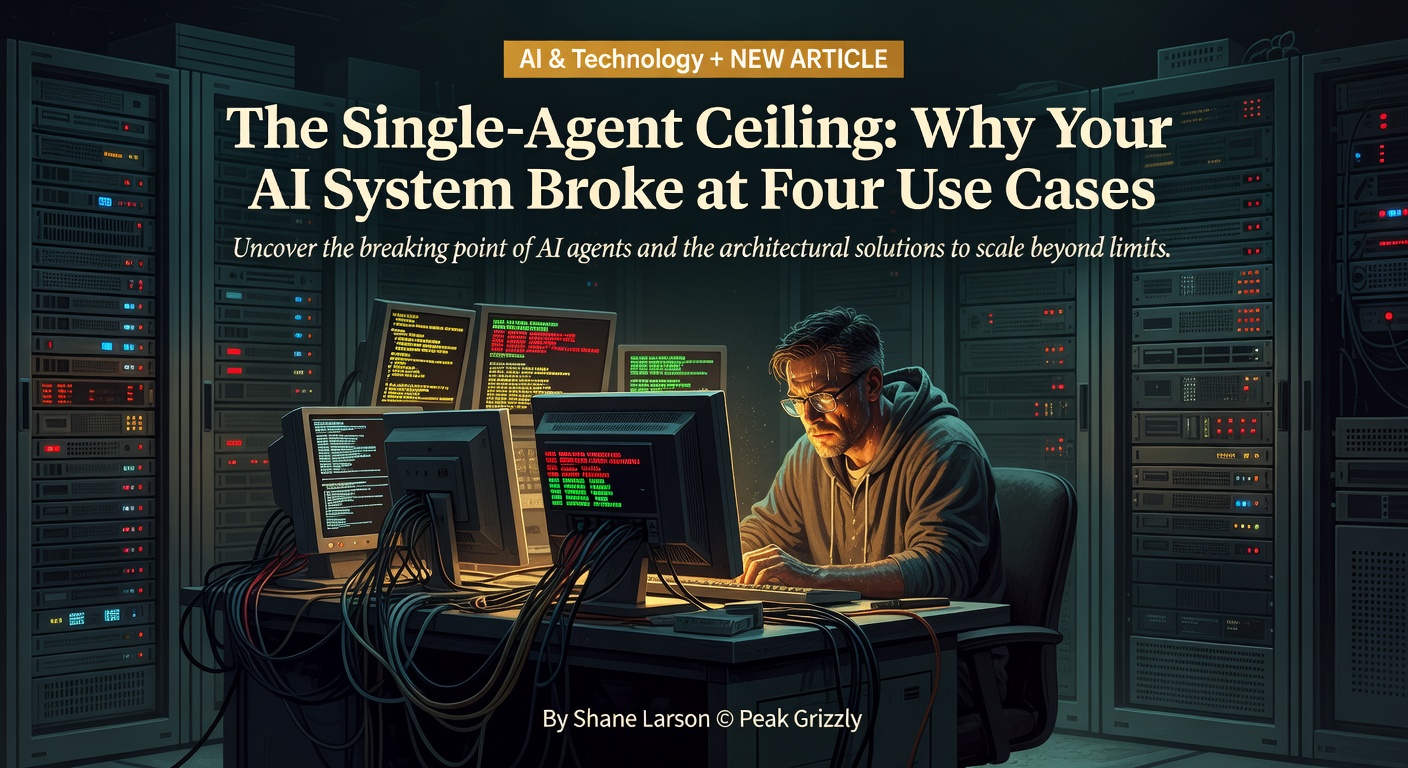 The Single-Agent Ceiling: Why Your AI System Broke at Four Use Cases
