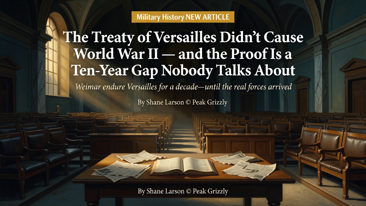 The Treaty of Versailles Didn't Cause World War II — and the Proof Is a Ten-Year Gap Nobody Talks About