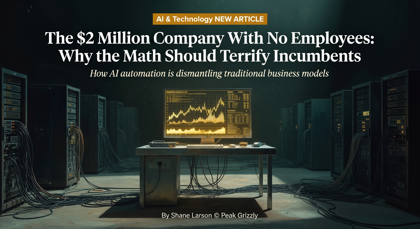The $2 Million Company With No Employees: Why the Math Should Terrify Incumbents