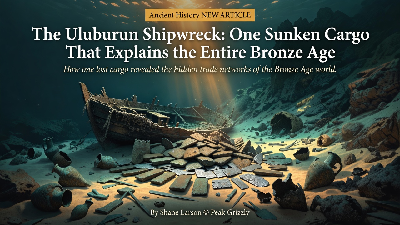 The Uluburun Shipwreck: One Sunken Cargo That Explains the Entire Bronze Age