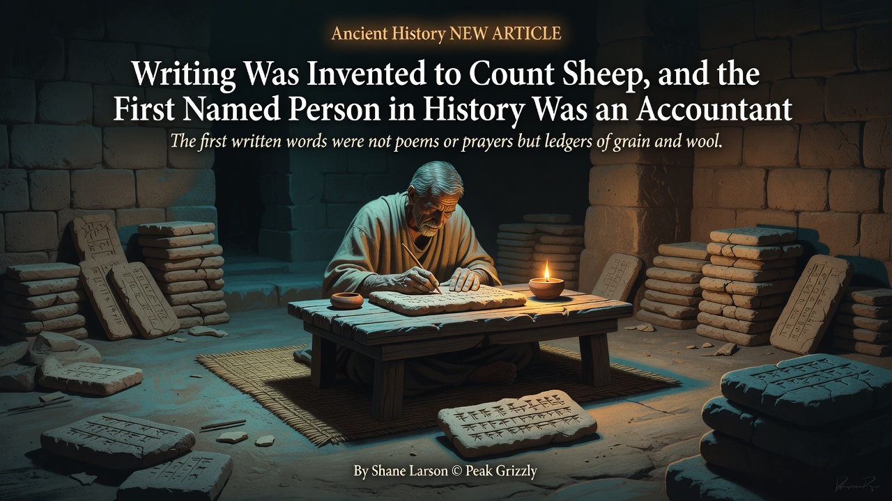 Writing Was Invented to Count Sheep, and the First Named Person in History Was an Accountant