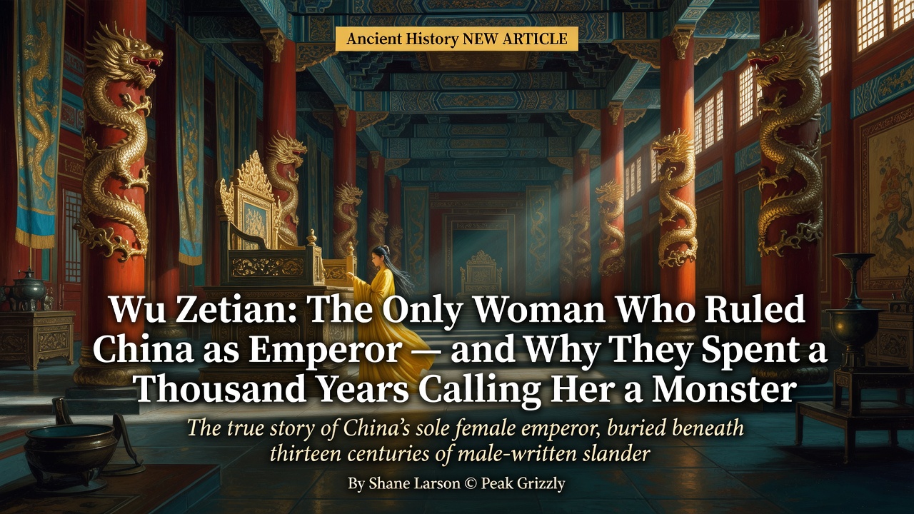 Wu Zetian: The Only Woman Who Ruled China as Emperor — and Why They Spent a Thousand Years Calling Her a Monster